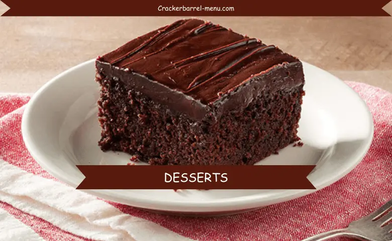 desserts menu