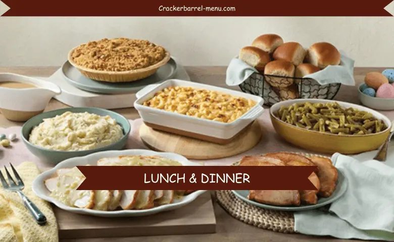 cracker barrel lunch & dinner catering menu