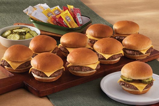 Barrel Cheeseburger Slider Platter